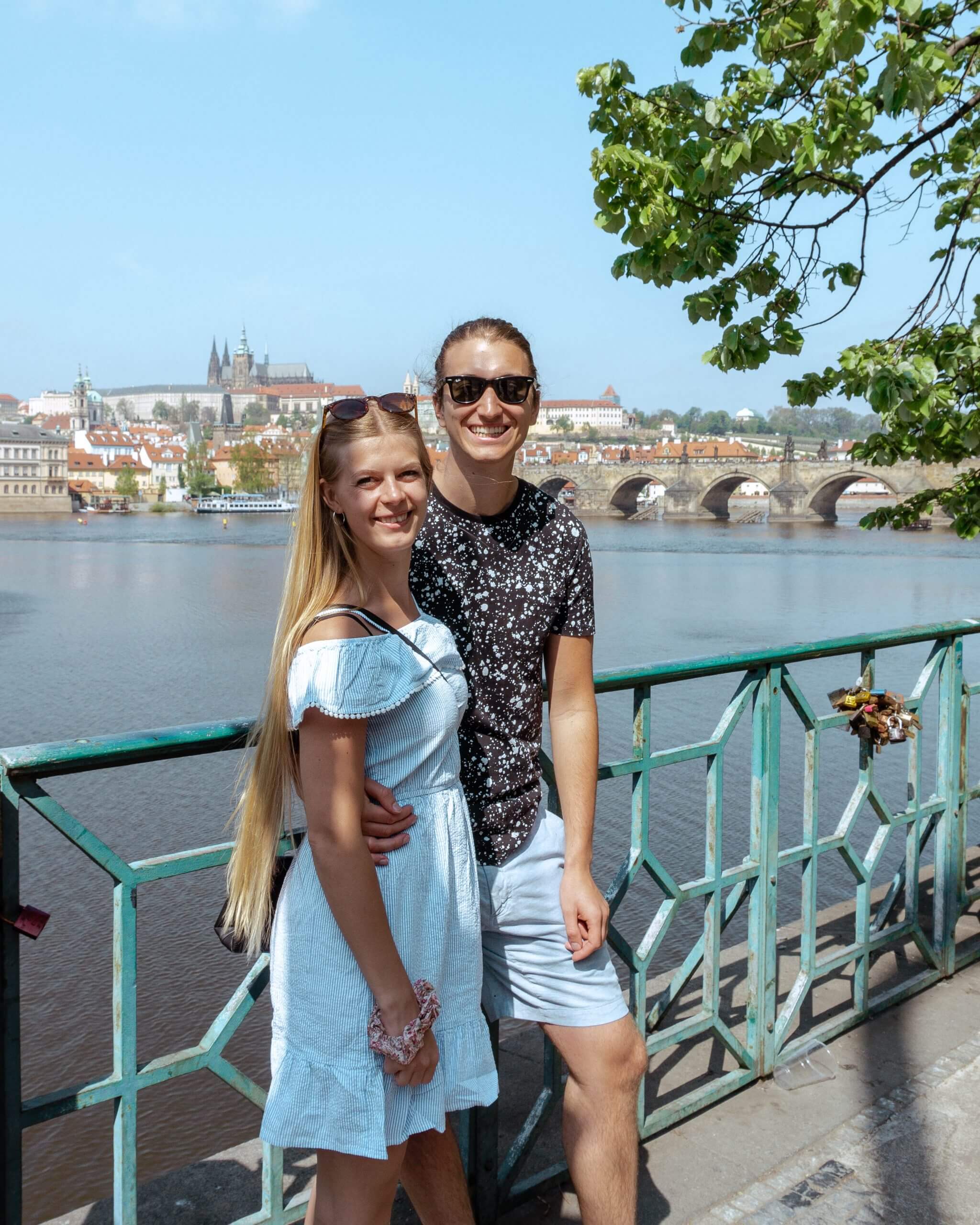The two of us living in Prague, Czech Republic.