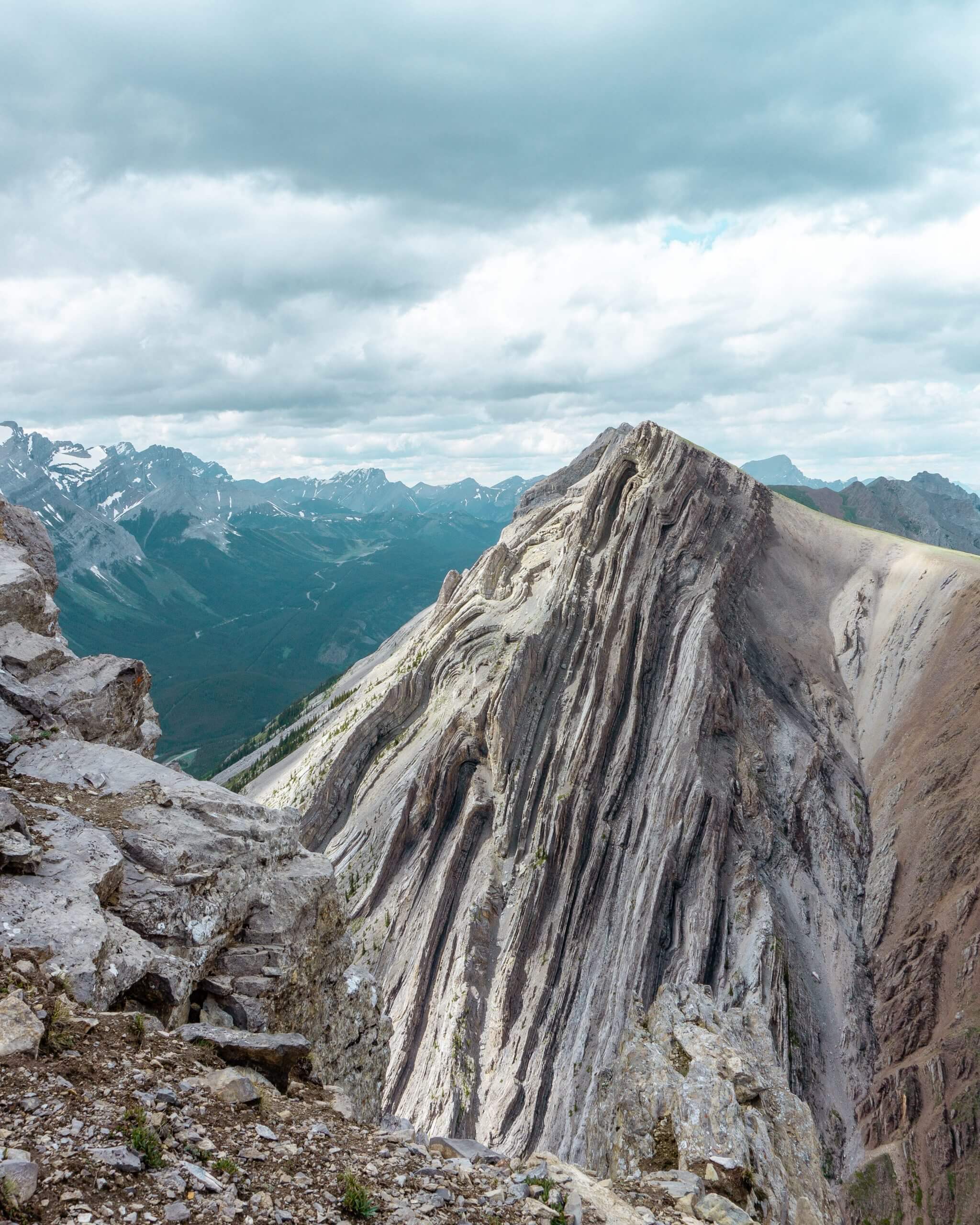 Summit of Grizzly Peak in Alberta.