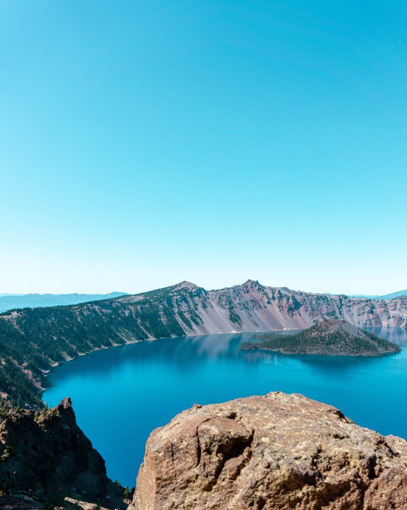 Crater Lake in Summer.