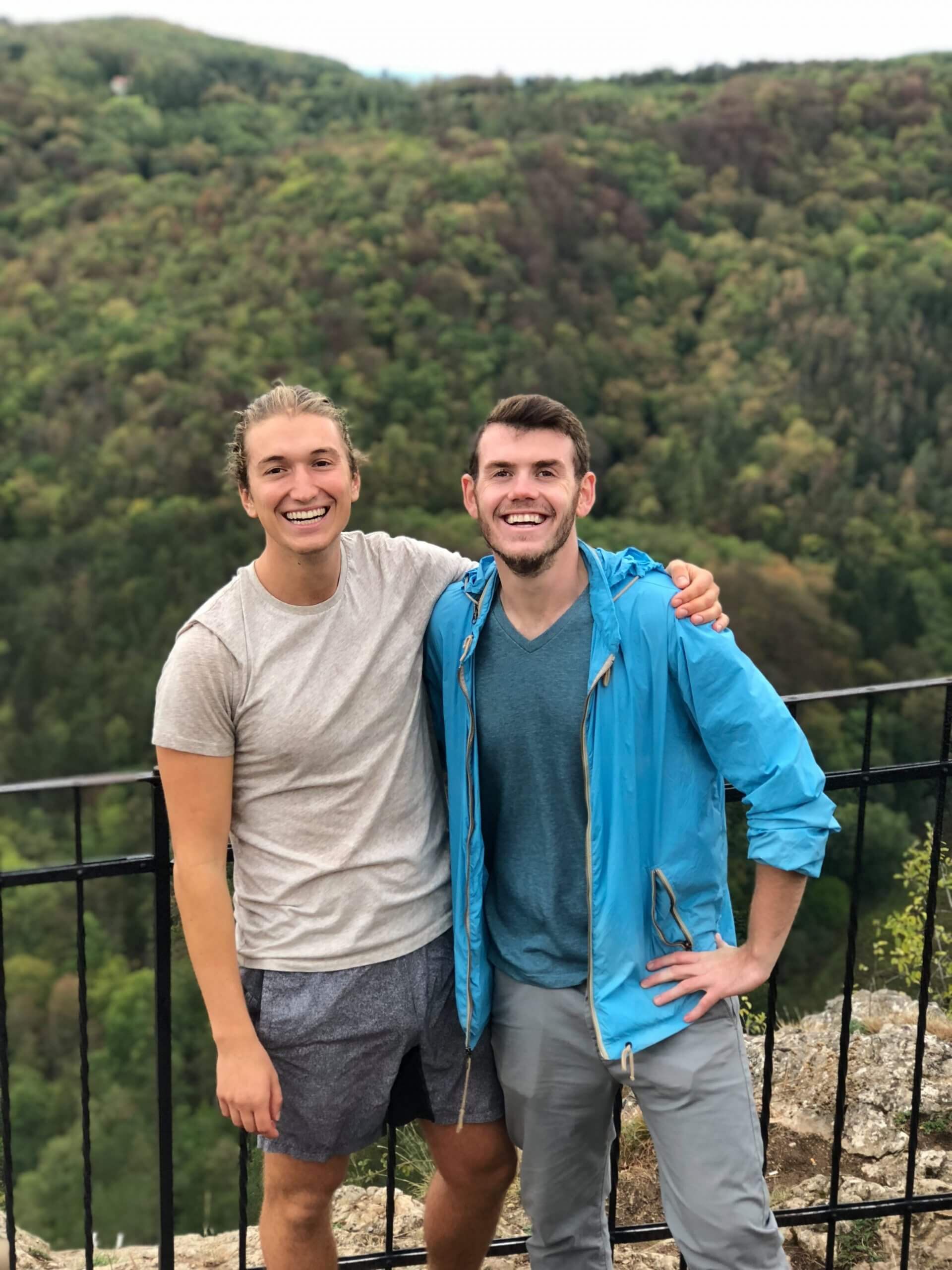 hiking in the Czech Republic.