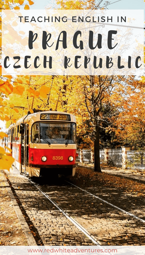 Pin for teaching English in Prague.