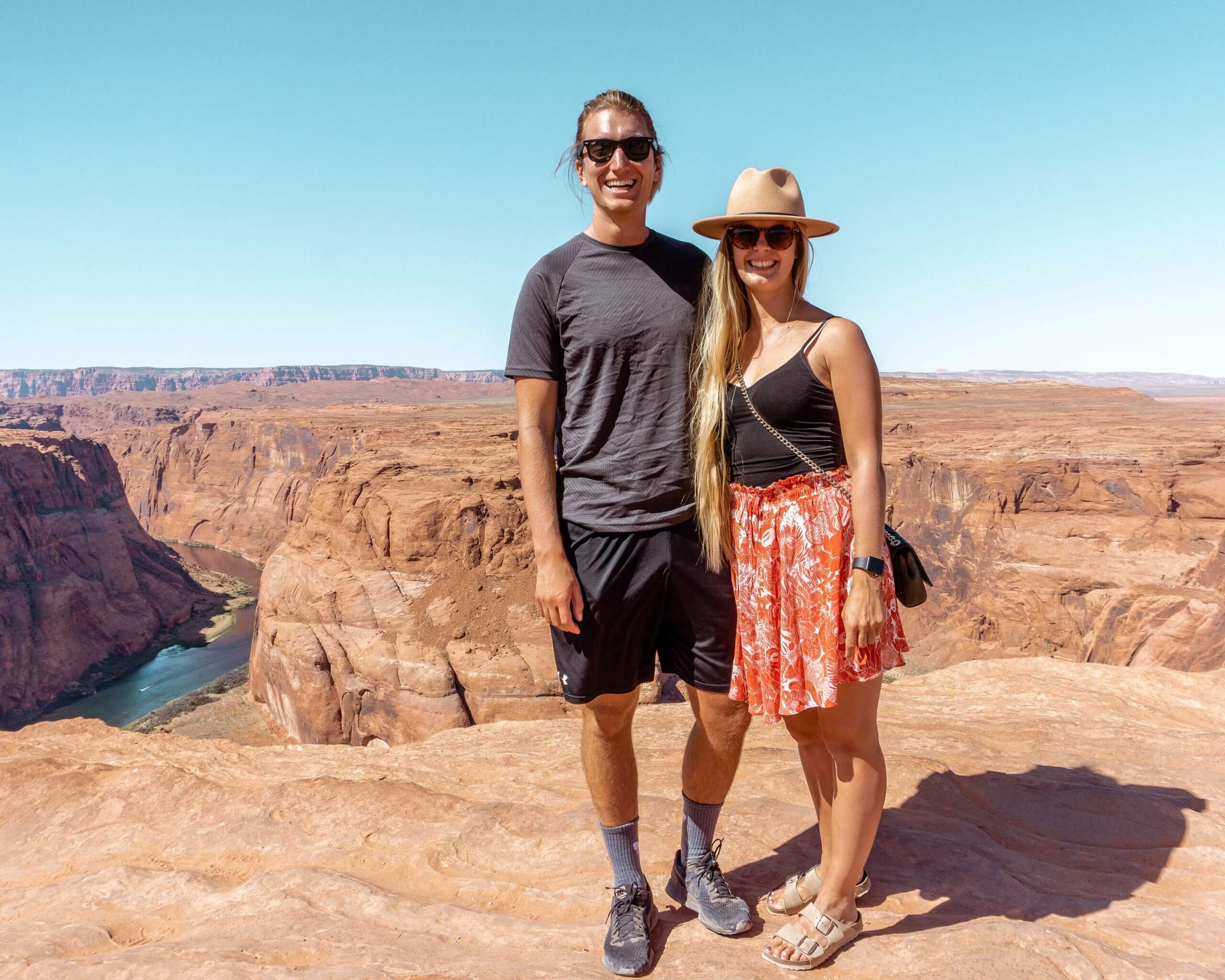Dom and Jo enjoying the Grand Canyon.