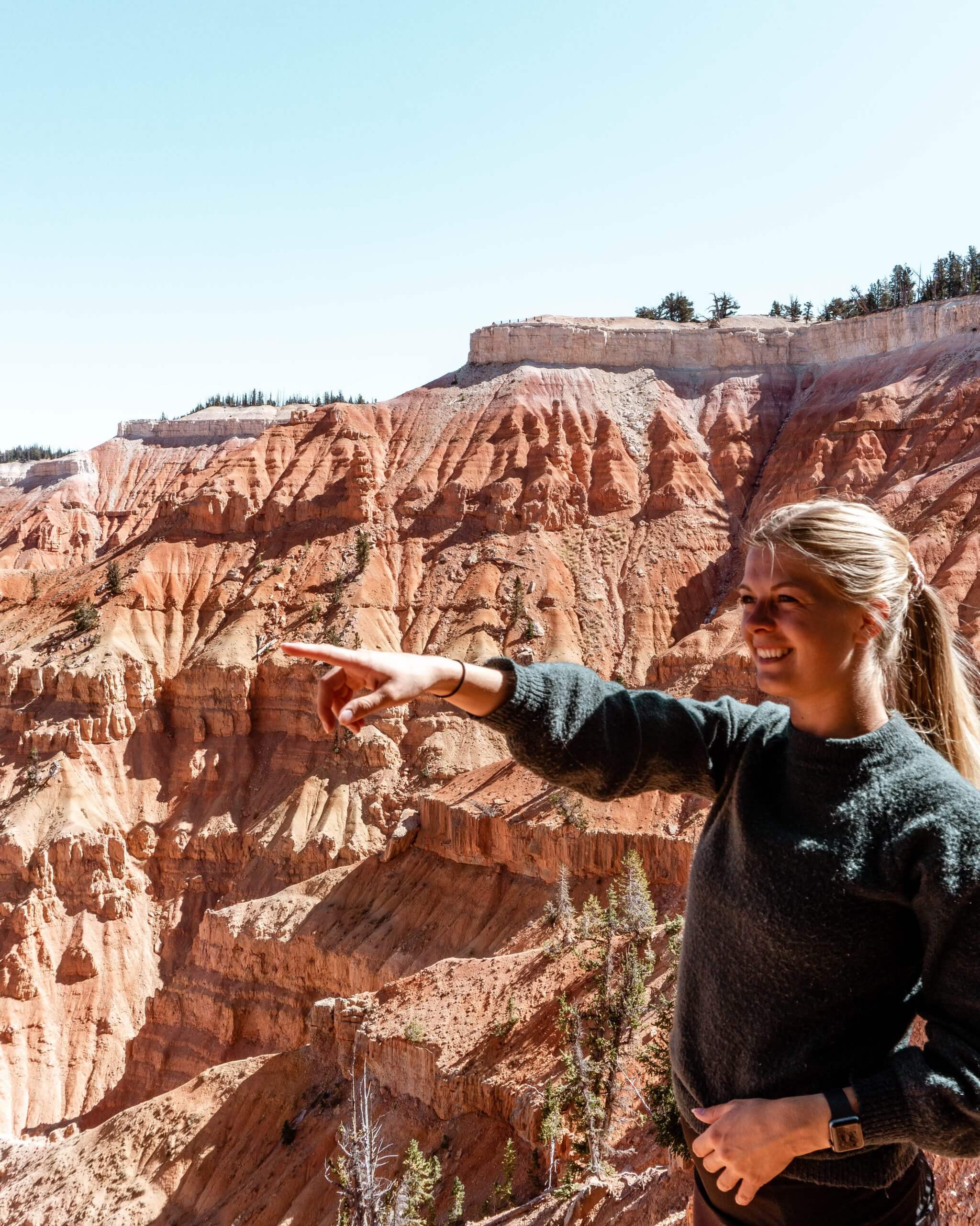Enjoying the views of one of Utah's best hikes.