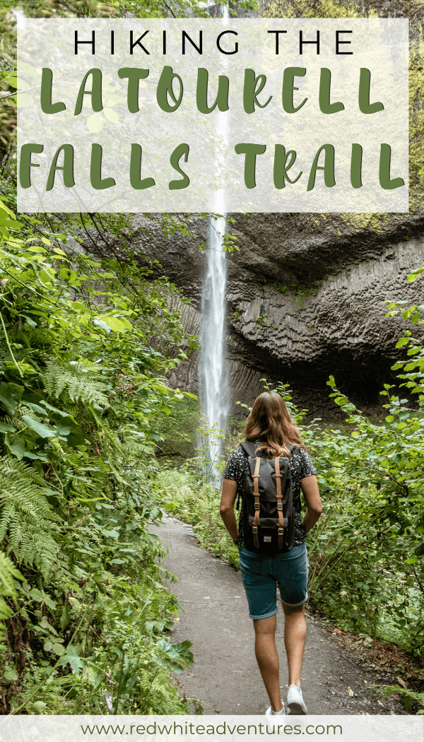 Latourell Falls pin for pinterest.