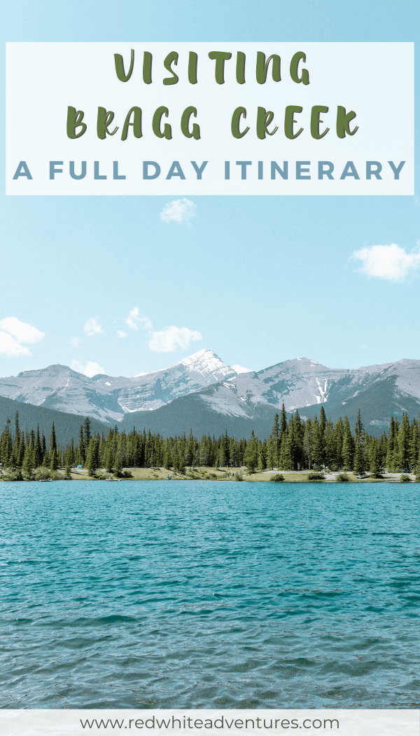 Pin for Pinterest of visiting Bragg Creek
