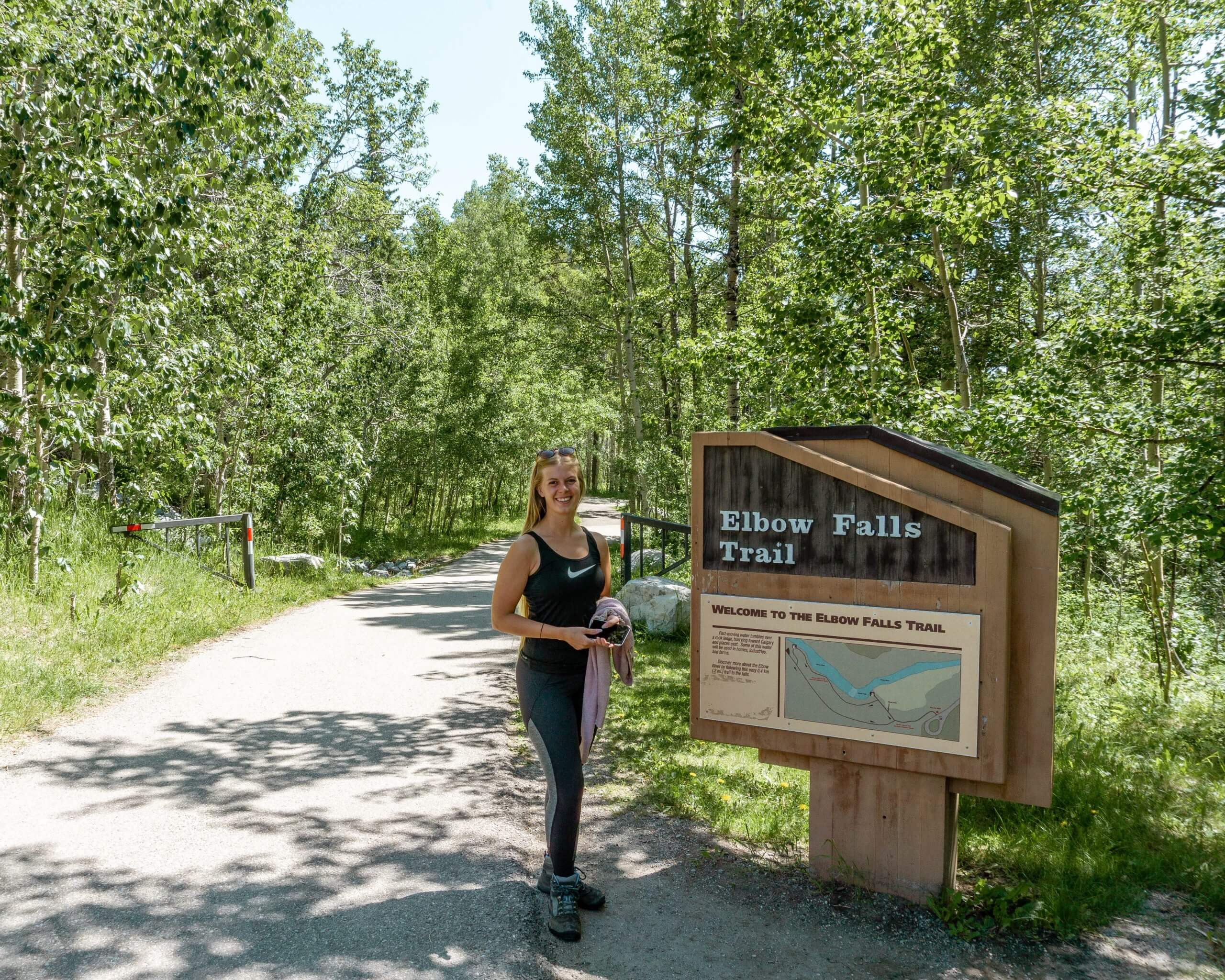 Elbow Falls Trailhead.