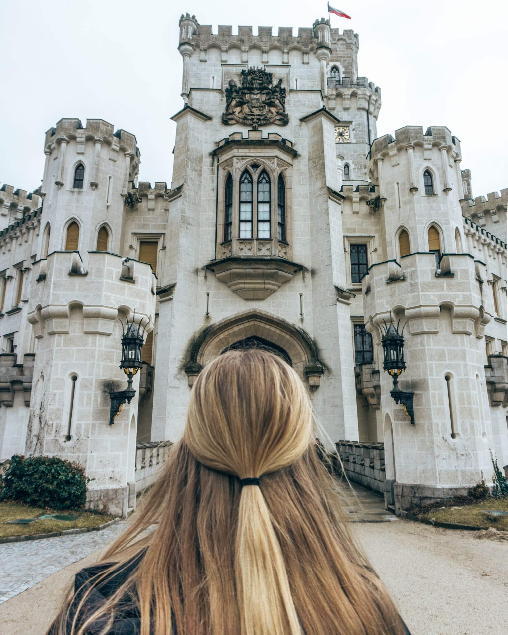 Beautiful Hluboka Castle in Czech Republic.