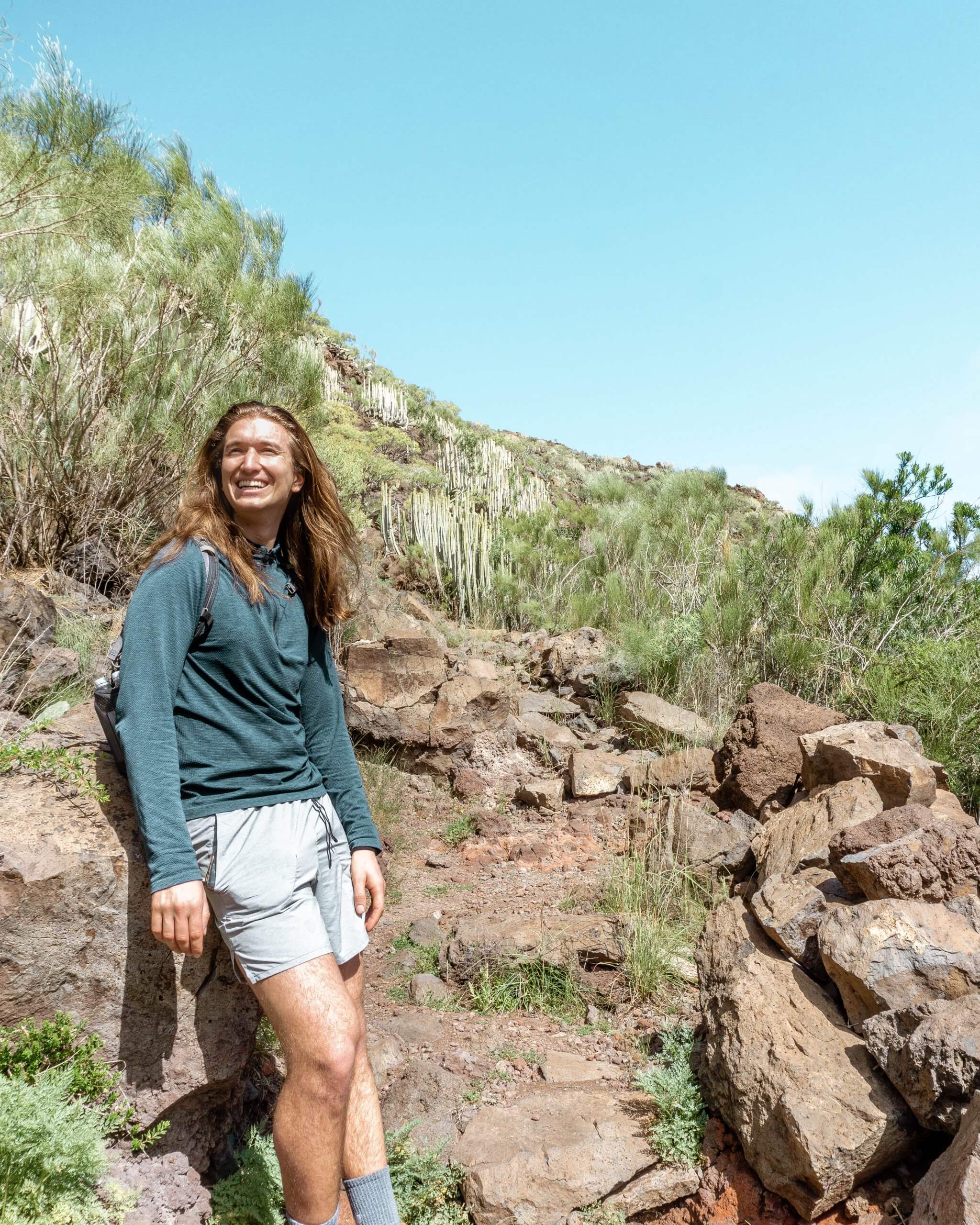 Dom enjoying a hike in Tenerife