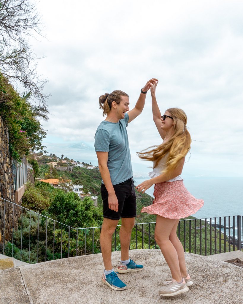 Dom and Jo exploring the island of Tenerife.