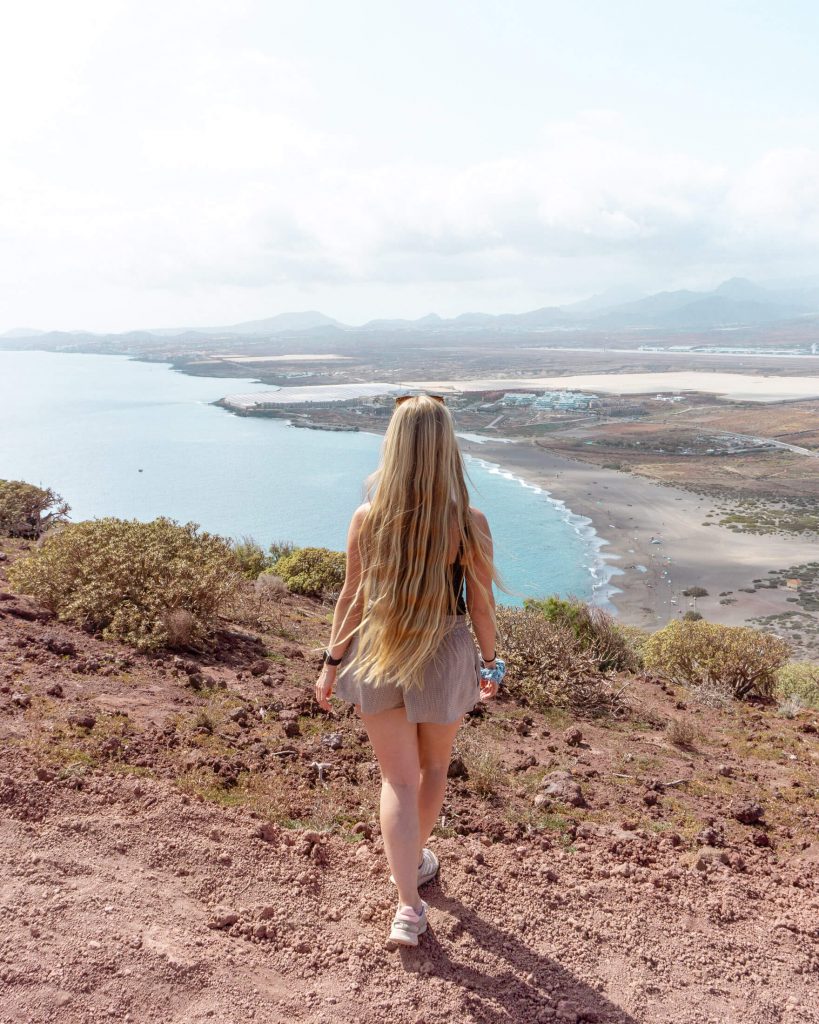 Picture perfect view from the summit of Montaña Roja in southern Tenerife.