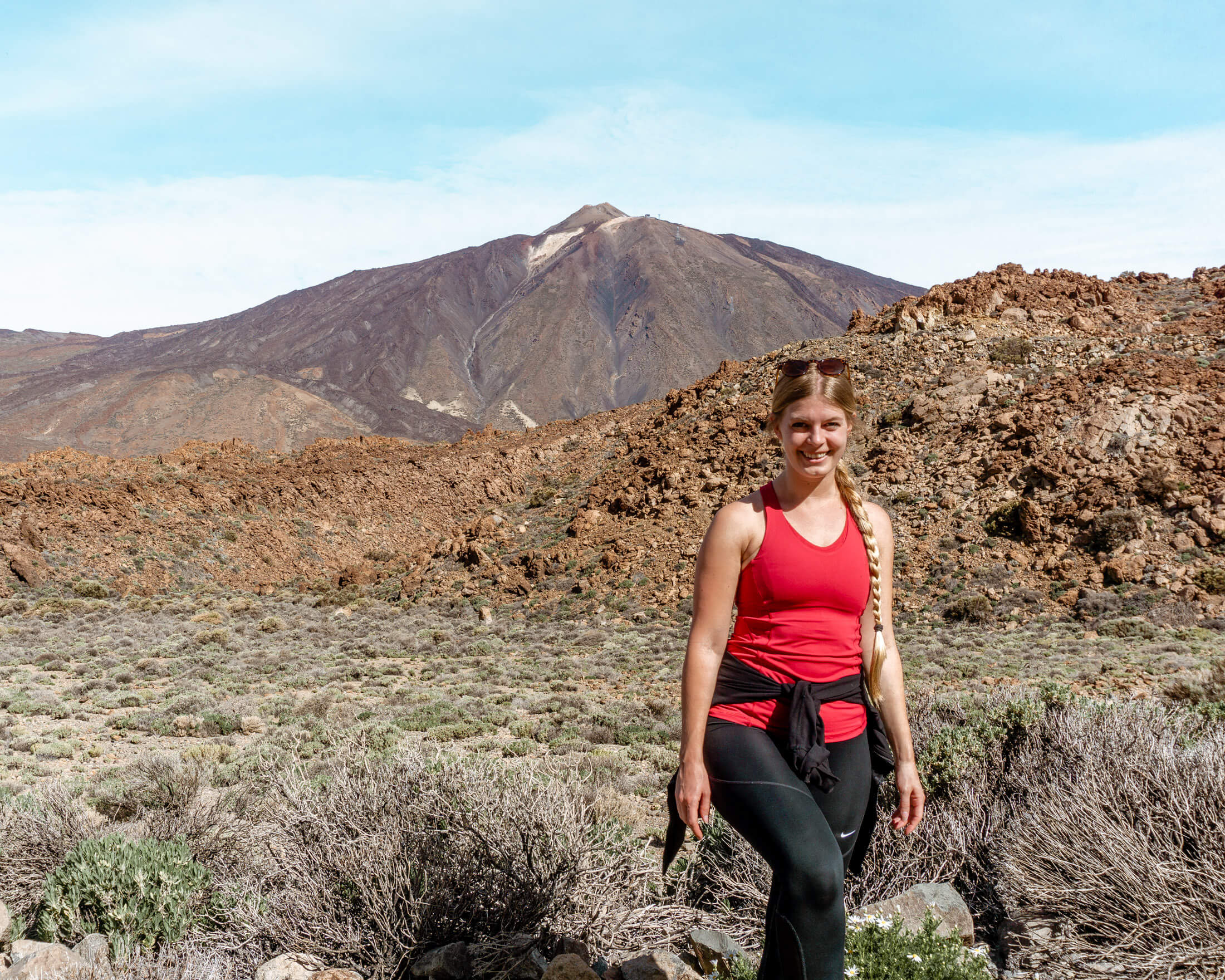 Breathtaking view while hiking in Cañadas del Teide.