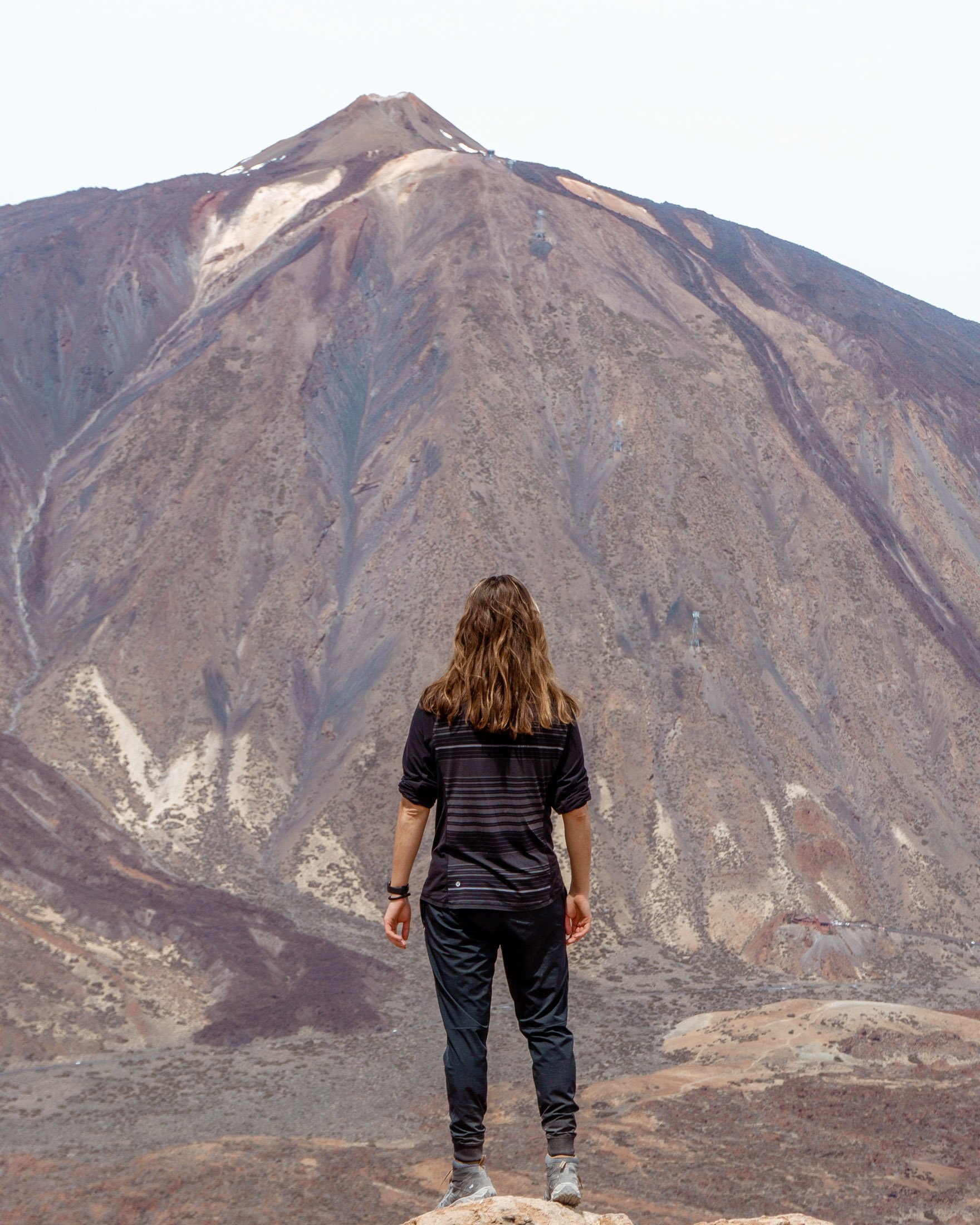 Dom taking in some great views fo El Teide!