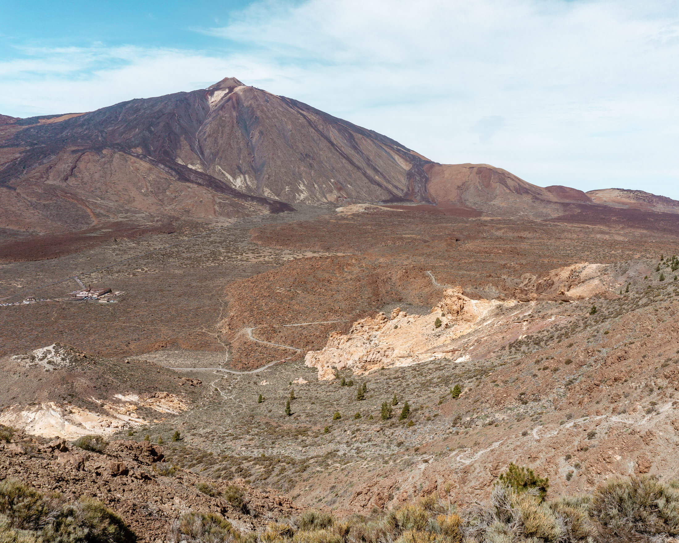 Views in the Cañada Blanca National area in Tenerife.