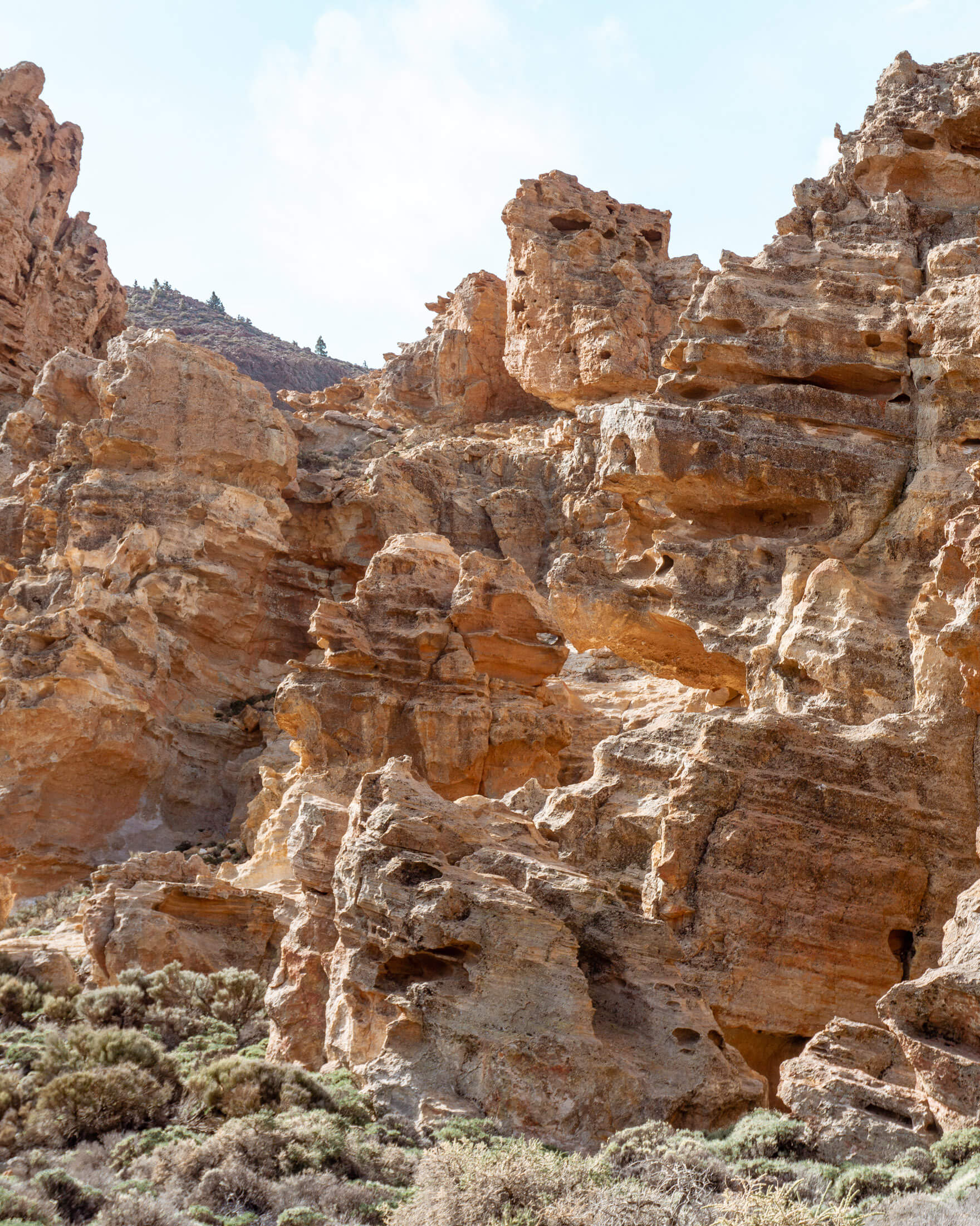 Crazy rock formation in a Tenerife National Park.