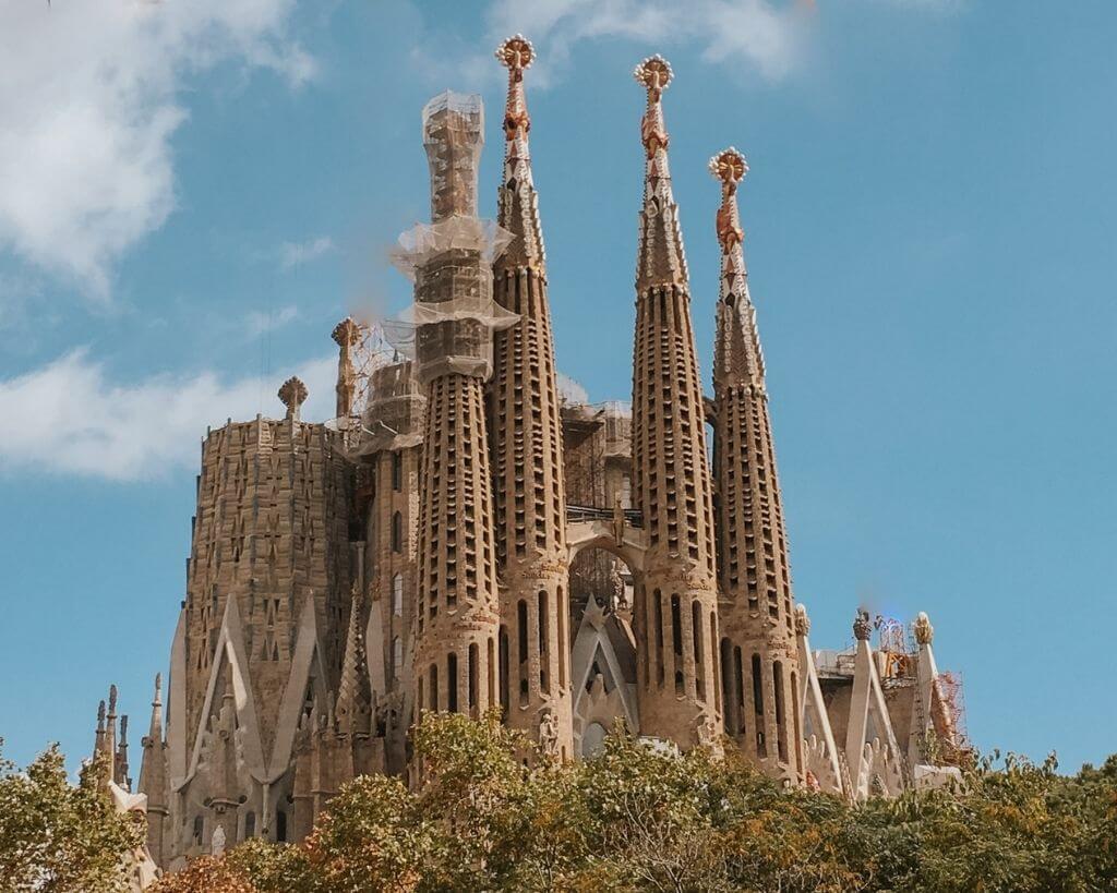 Beautiful church in Barcelona Spain 