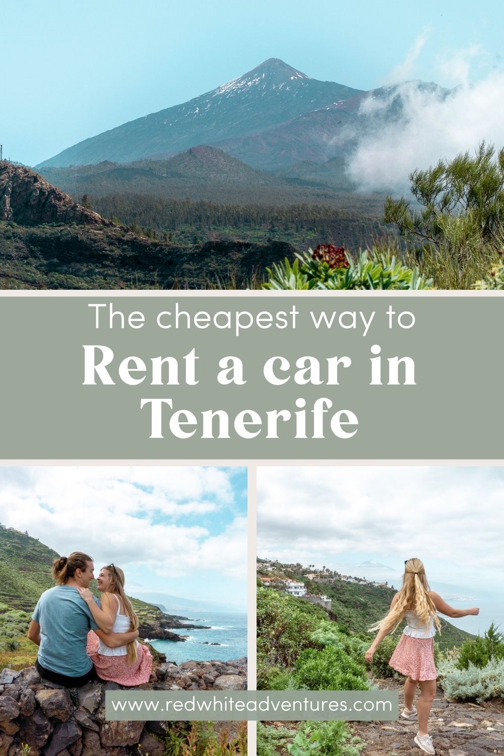 Pin for the best cheap car rental in Tenerife, Spain