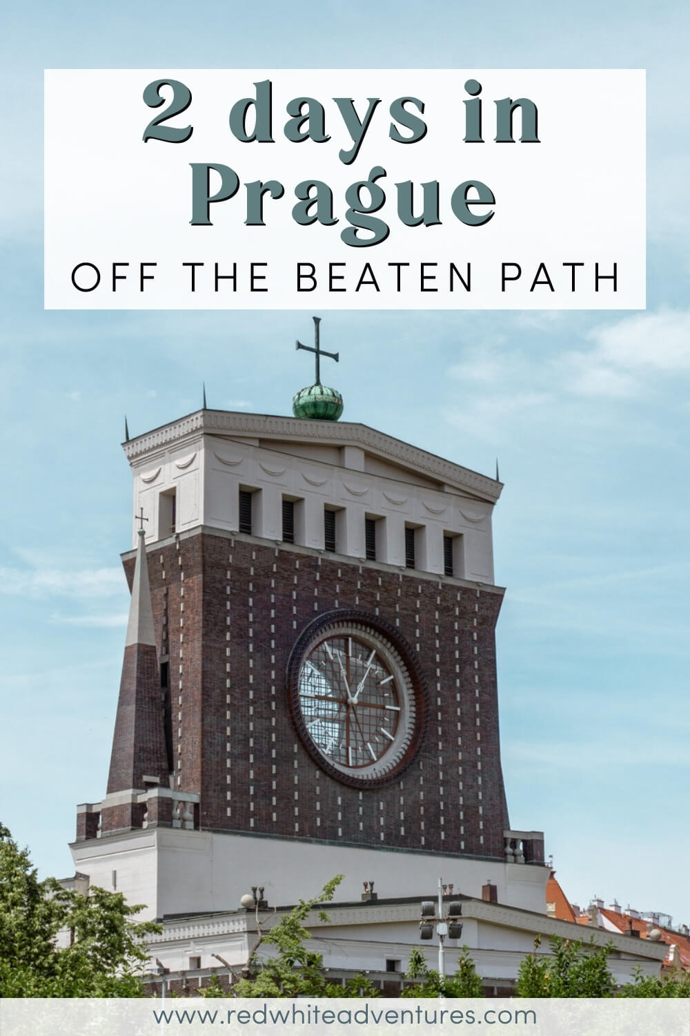2 days in Prague pin for Pinterest.