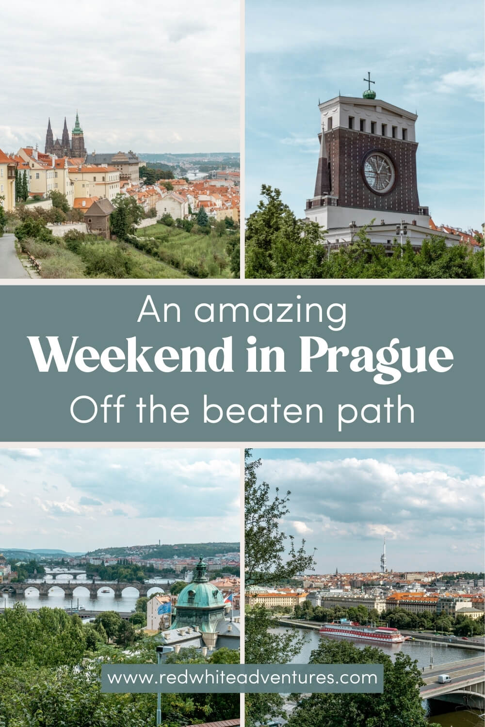 Pin for Pinterest for the perfect weekend in Prague.