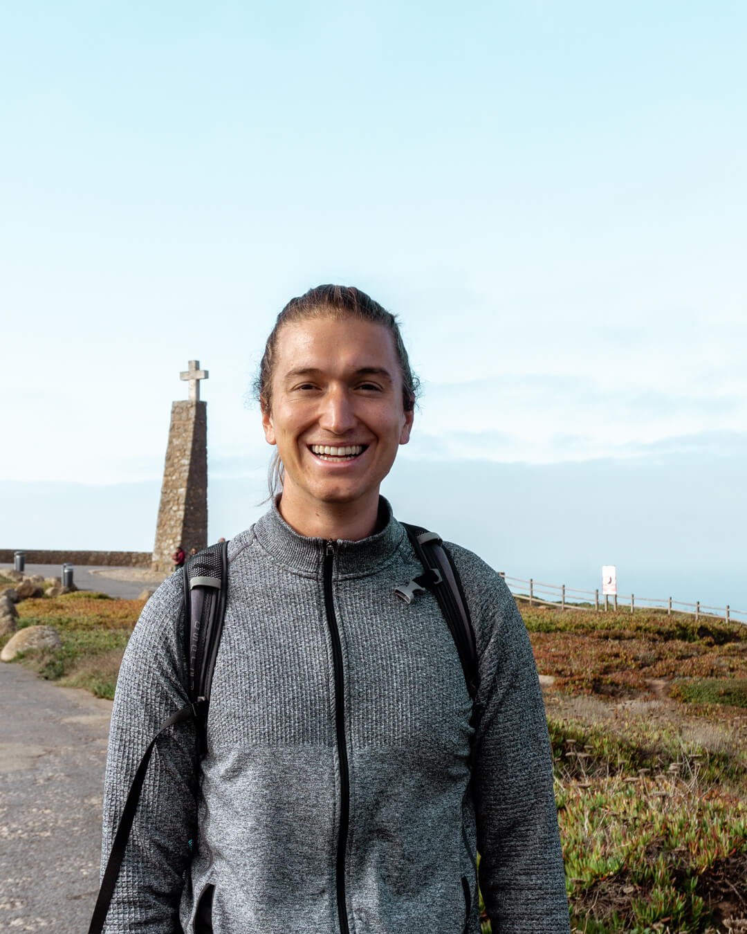 A man exploring the Portuguese post.