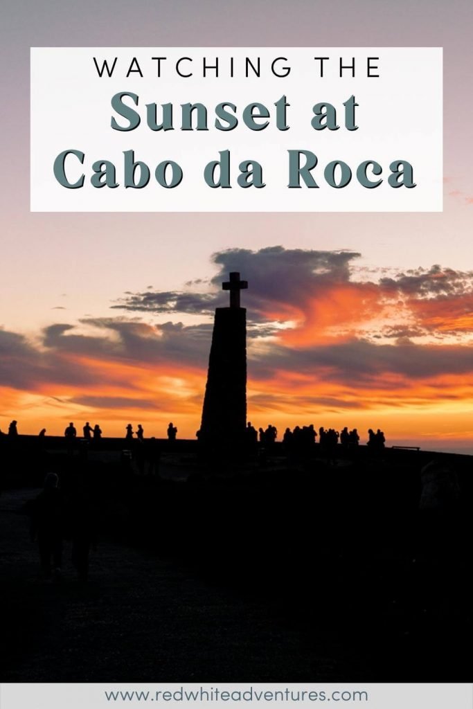 Pin for Pinterest for Sunset at Cabo Da Roca