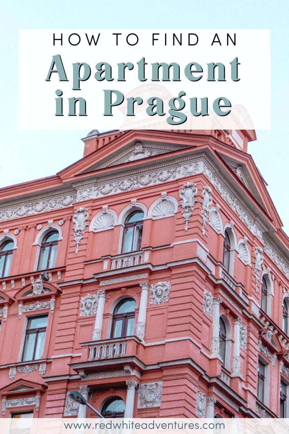 Apartments for rent in Prague pin for Pinterest.