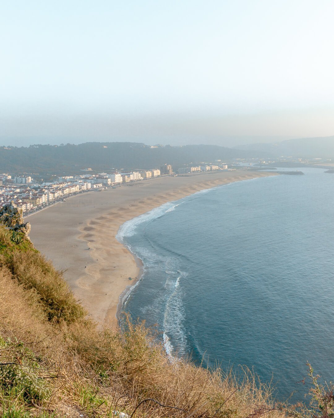 Viewpoint in Nazare overlooking the city.