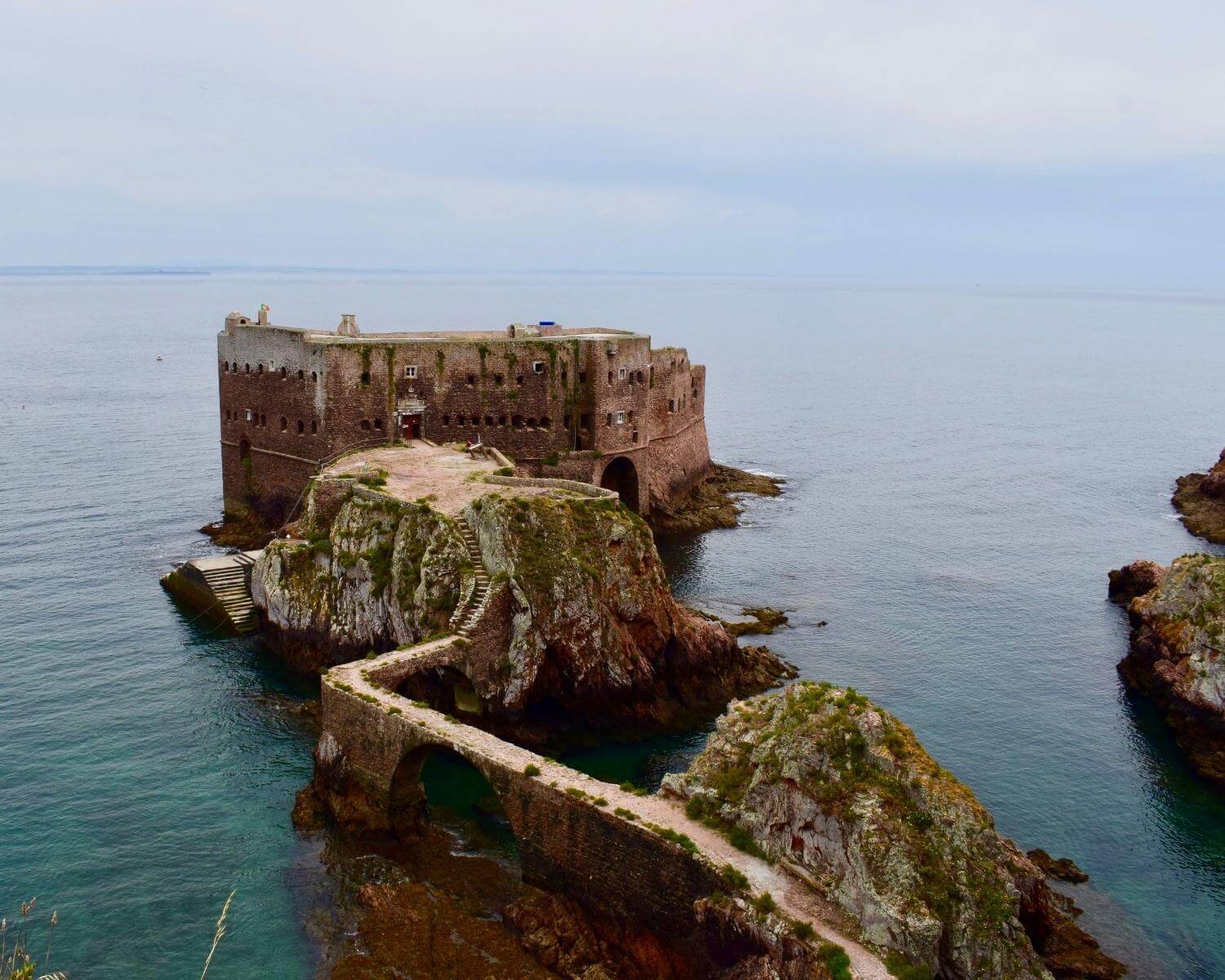 Beautiful forte on the island of Berlenga in Portugal.