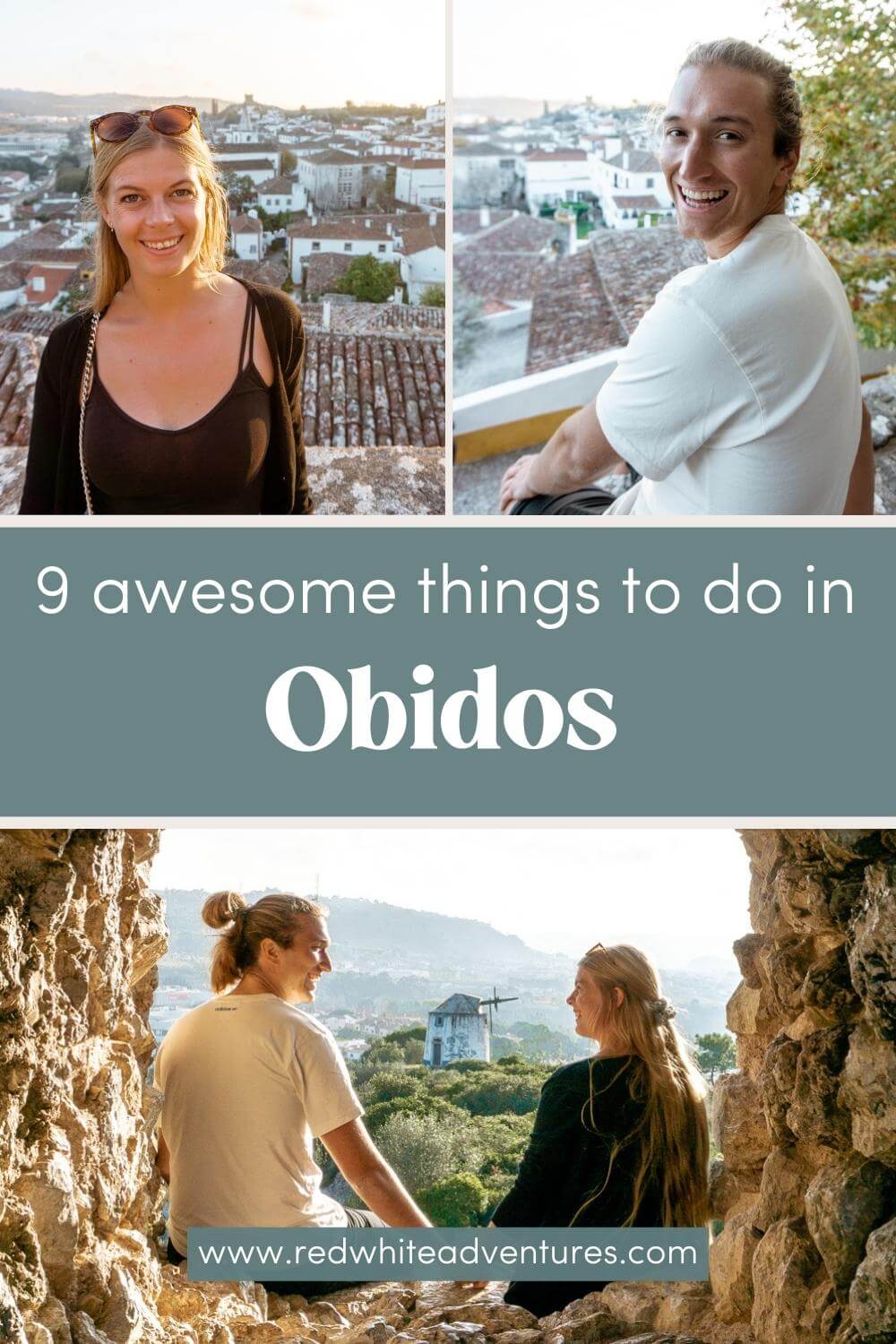 Pin for Pinterest of things to do in Óbidos.