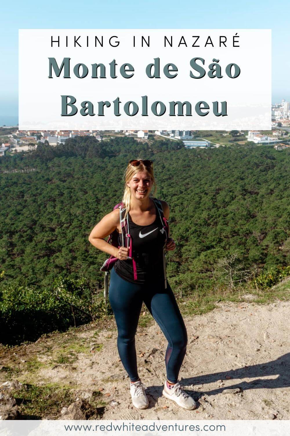 Monte de São Bartolomeu hike for Pinterest.