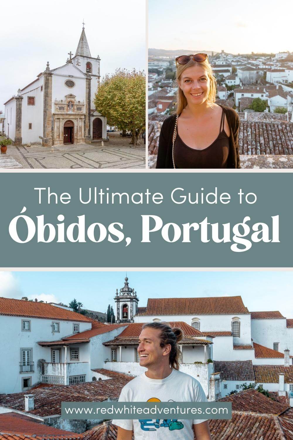 Pin for Pinterest for the Ultimate guide for Óbidos, Portugal.