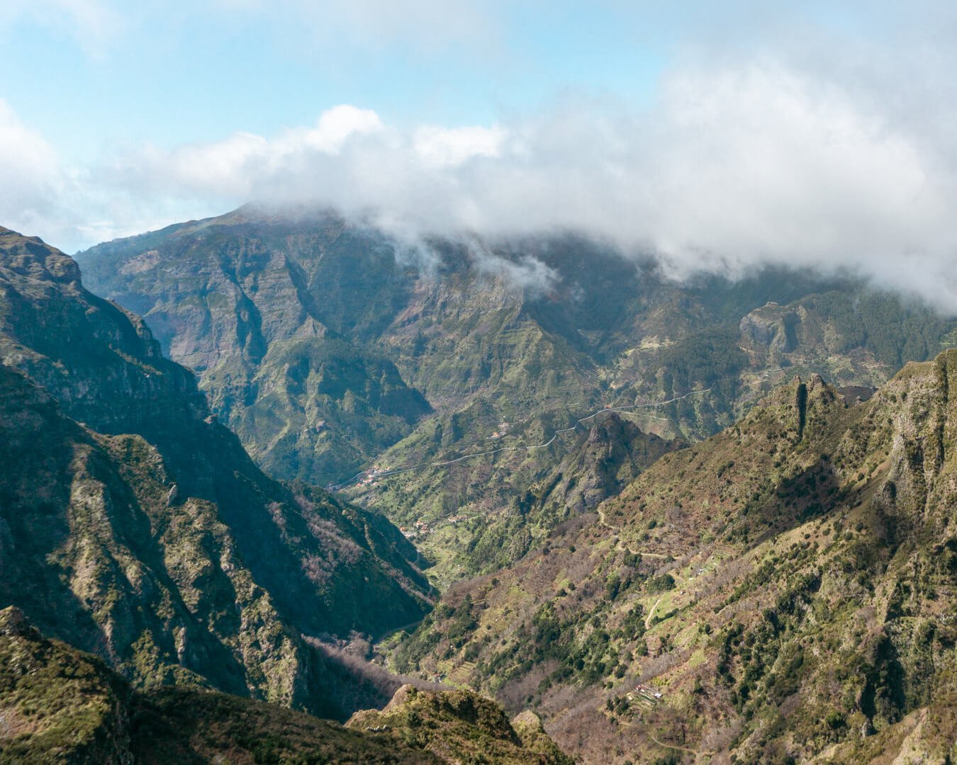 Views of nuns Valley in Madeira.