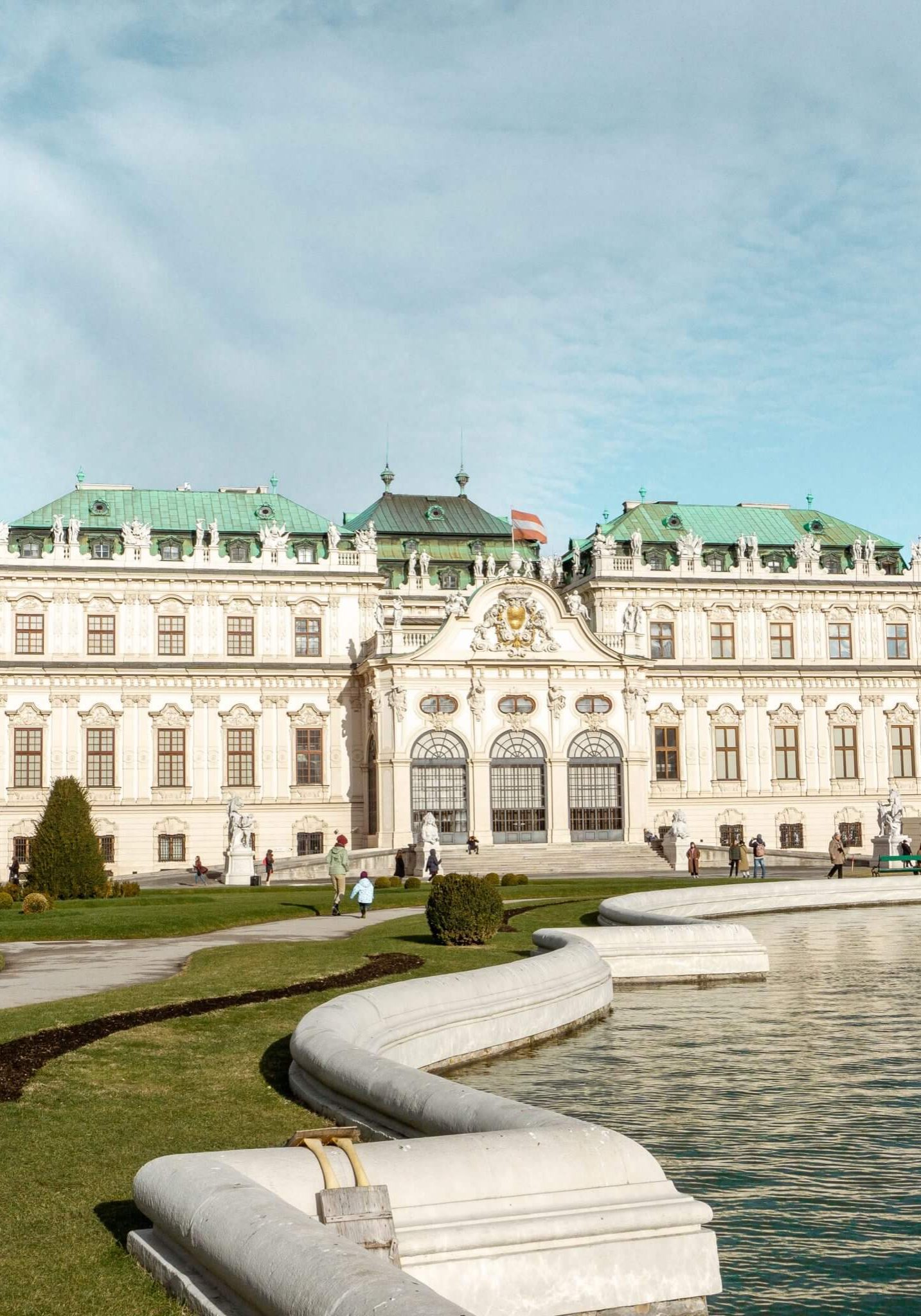 Beautiful Belvedere Castle which you can find in Austria's Capital, Vienna