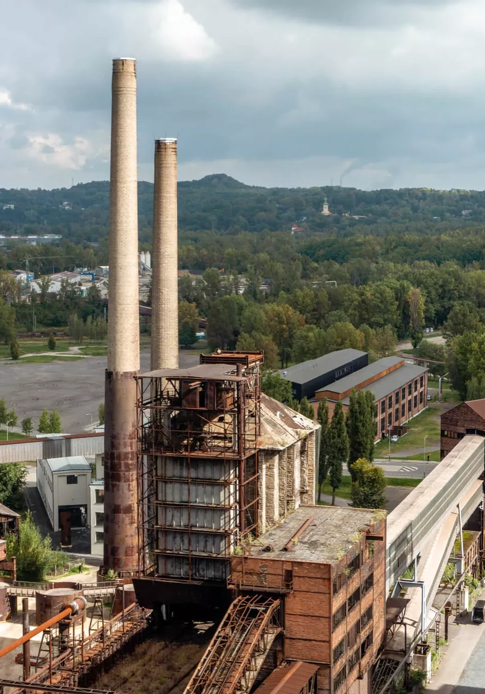 View from the Bolt Tower Cafe in Ostrava.