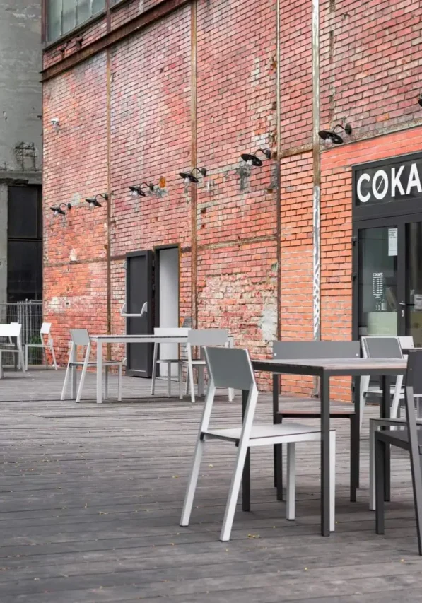 Outside of CØKAFE in Dolni Vitkovice