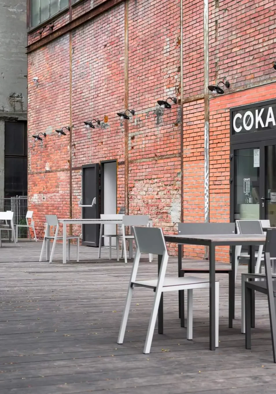 Outside of CØKAFE in Dolni Vitkovice