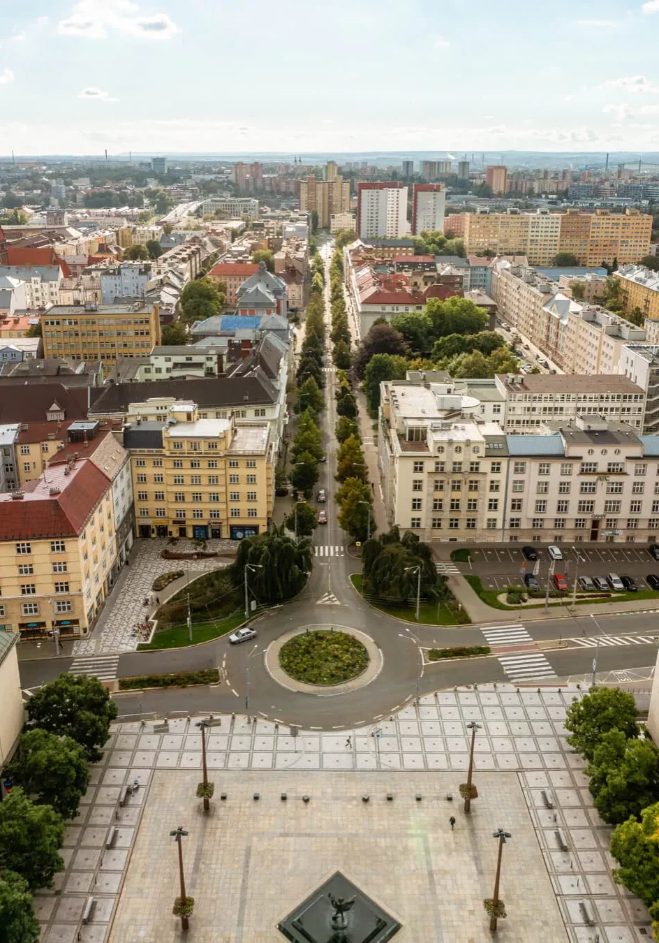 view of Ostrava from the city hall tower.