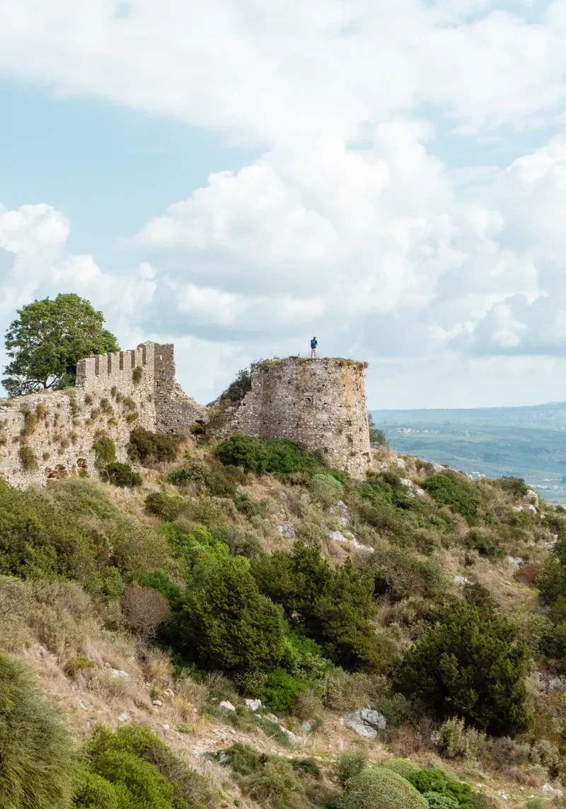 The fortress walls at Old Navarino Castle.