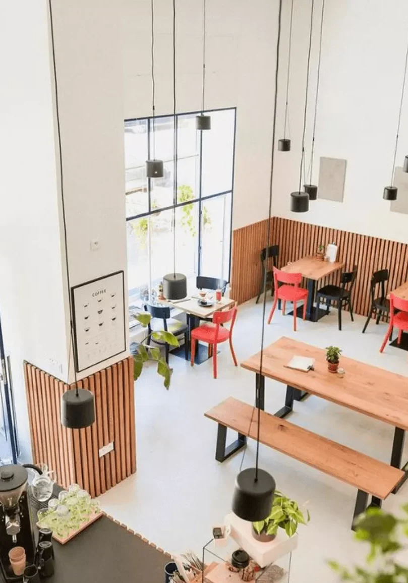 Inside Poppy Beans Coffee in downtown Brno.
