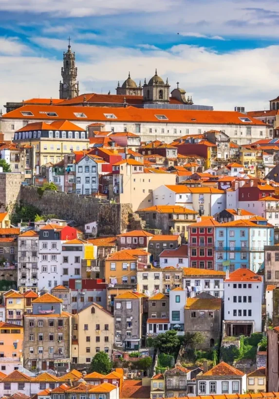 A view of the skyline in Porto.
