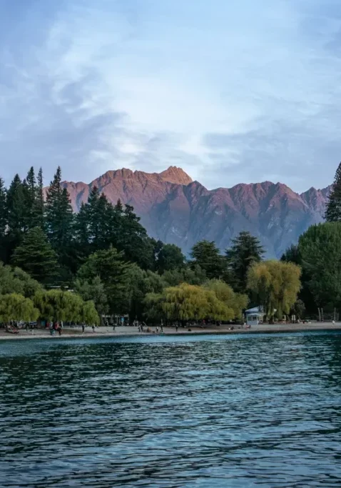 Stunning mountains near Lake Wakatipu in New Zealand.