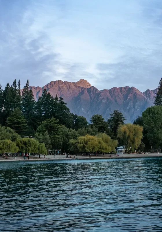 Stunning mountains near Lake Wakatipu in New Zealand.