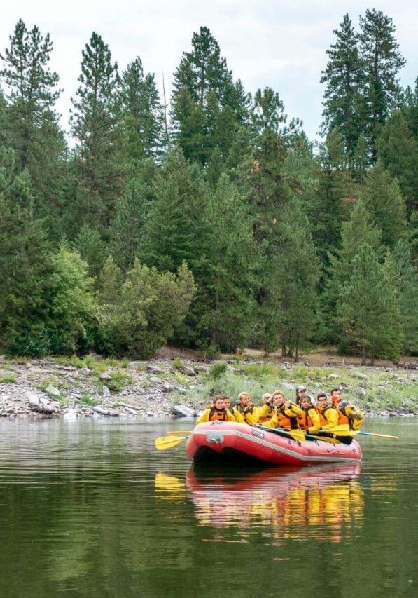 Whitewater rafting in Missoula, Montana.